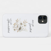 Gold Florales Bismillah Alhamdulliah Case-Mate iPhone Hülle (Rückseite (Horizontal))