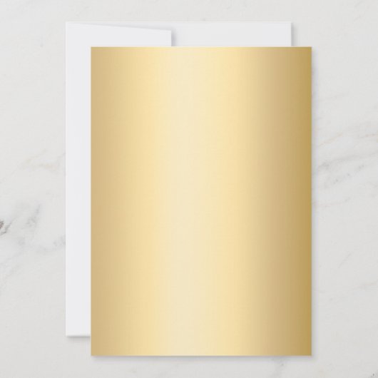 Gold Florals Invitación Bodas de Oro Einladung (Rückseite)