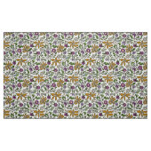 Gold Flowers Hand-drawn Botanical Design  Stoff (Fat Quarter (45,7 x 55,9 cm))