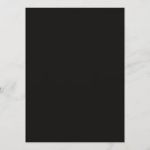 Gold Flowers String Lights Wedding Menükarte (Rückseite)