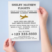 Gold Flugzeug Icon, Airline Advertising Flyer (Hand)