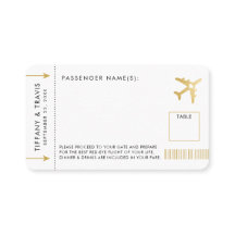 Gold Flugzeug Ticket Boarding Pass Place Escortkar
