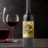 Gold Fluid-Logo-Image Weinetikett