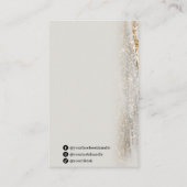 Gold Fock Fleck Earring Display Cards Visitenkarte (Rückseite)
