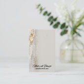 Gold Fock Fleck Earring Display Cards Visitenkarte (Stehend Vorderseite)