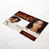 Gold Foil 2 Foto Abschluss Ankündigung (Gedreht)