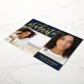 Gold Foil 2 Foto Abschluss Ankündigung (Gedreht)