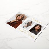 Gold Foil 3 Foto Moderne Kalligraphie, was Grad Ca Folieneinladung (Gedreht)