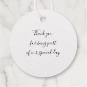 Gold Foil 50. Hochzeitstag Namen Vielen Dank Geschenkanhänger (Rückseite)