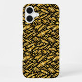 Gold Foil Abstract Pattern iPhone Hülle (Rückseite)