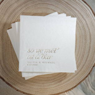 Gold Foil also treffen wir uns bei einer Bar Moder Servietten Mit Folie