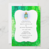 Gold Foil Arabian Bollywood Engagement Party Einladung (Vorderseite)