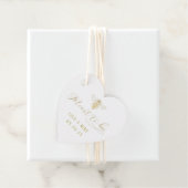 Gold Foil bedeutet Hochzeit Geschenkanhänger (Beispiel)