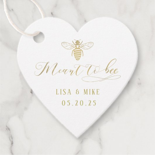 Gold Foil bedeutet Hochzeit Geschenkanhänger (Vorderseite)