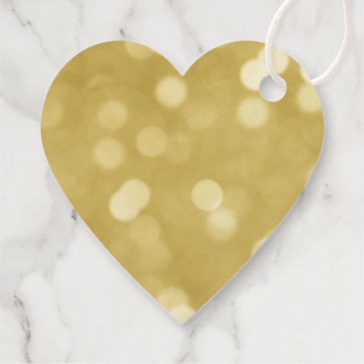 Gold Foil bedeutet Hochzeit Geschenkanhänger (Rückseite)