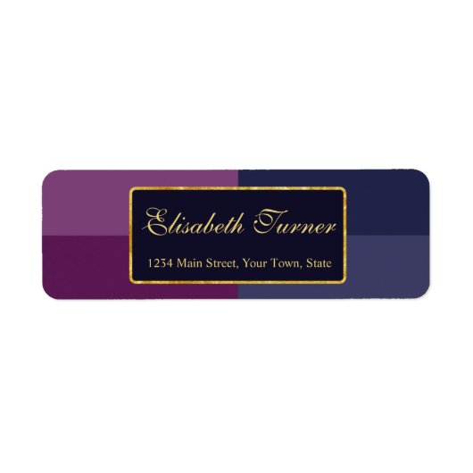 Gold Foil Bold Lavender Palette Wedding Custom (Vorne)
