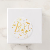 Gold Foil Boo Halloween Geschenkanhänger (Mit Box)