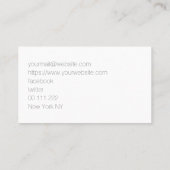 Gold Foil Business Card Visitenkarte (Rückseite)