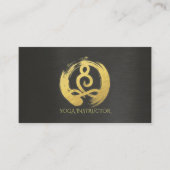 Gold Foil Calligraphy Yoga Meditation ZEN Symbol Visitenkarte (Vorderseite)