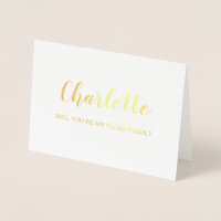 Gold Foil Card | Werden Sie meine Blume sein?