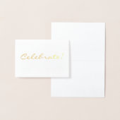 Gold Foil Celebrate Mini Card Folienkarte (Anzeige)