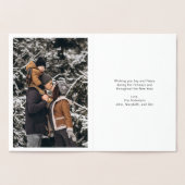 Gold Foil Clasic Frohe Weihnachtskarte Folienkarte (Innenseite)