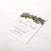 Gold Foil Classic Corporate Office - Weihnachtsfei Folieneinladung (Gedreht)