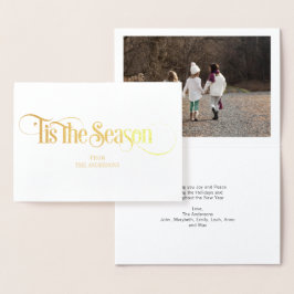 Gold Foil Classic - The Season Holiday Card Folienkarte