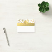 Gold Foil Confetti Dots Glam Modern Monogram Post-it Klebezettel (Büro)