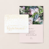 Gold Foil Confetti Punkte werden Sie meine Bridesm Folienkarte (Anzeige)