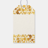 Gold Foil Confetti Wedding Geschenkanhänger (Rückseite)