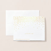 Gold Foil Confetti werden Sie meine Trauzeugin sei Folienkarte (Rückseite mit Umschlag)