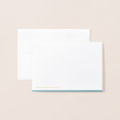 Gold Foil Crown Mini Card Vielen Dank Folienkarte (Rückseite mit Umschlag)