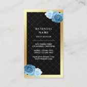 Gold Foil Custom Blue Cake Balloons Eventplaner Visitenkarte (Rückseite)