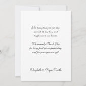 Gold Foil, Custom Foto, Dankeschön Card Dankeskarte (Rückseite)