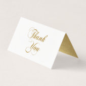 Gold Foil Danke, Script (Vorderseite)