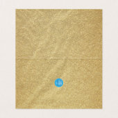 Gold Foil Danke, Script (Innenseite Aufgefaltet)