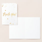 Gold Foil Dankeschön Card mit Confetti Muster Folienkarte (Anzeige)