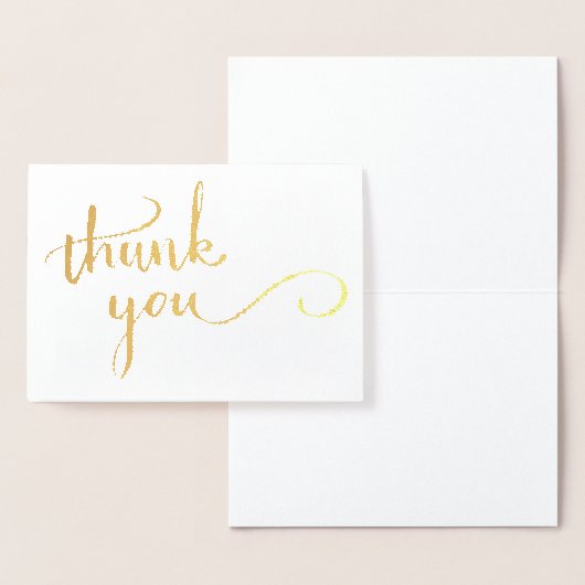 Gold Foil Dankeschön Karte (Anzeige)