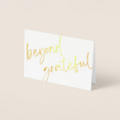 Gold Foil Dankeschön Karte (Vorderseite)