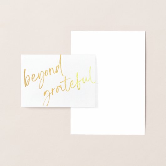 Gold Foil Dankeschön Karte (Anzeige)