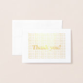 Gold Foil Dankeschön Karte (Vorderseite mit Umschlag)