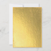 Gold Foil Derby Bridal Einladungen (Rückseite)