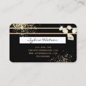Gold Foil Diamanten Kreditkarte hinzufügen Ihr Log Visitenkarte (Rückseite)