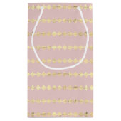 Gold Foil Diamond Muster Geschenktasche Kleine Geschenktüte (Rückseite)