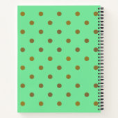 Gold Foil Dots Notebook Notizblock (Rückseite)
