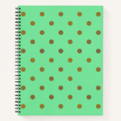 Gold Foil Dots Notebook Notizblock (Vorderseite)