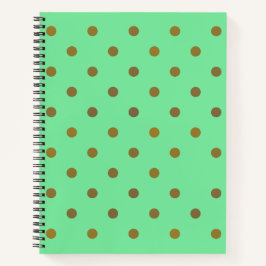 Gold Foil Dots Notebook Notizblock