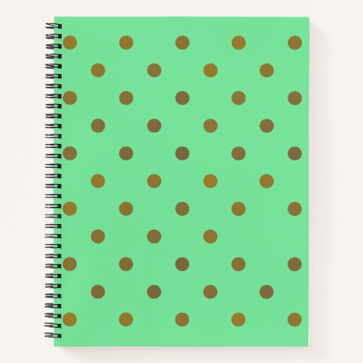 Gold Foil Dots Notebook Notizblock (Vorderseite)