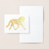 Gold Foil Dressage Folienkarte (Anzeige)